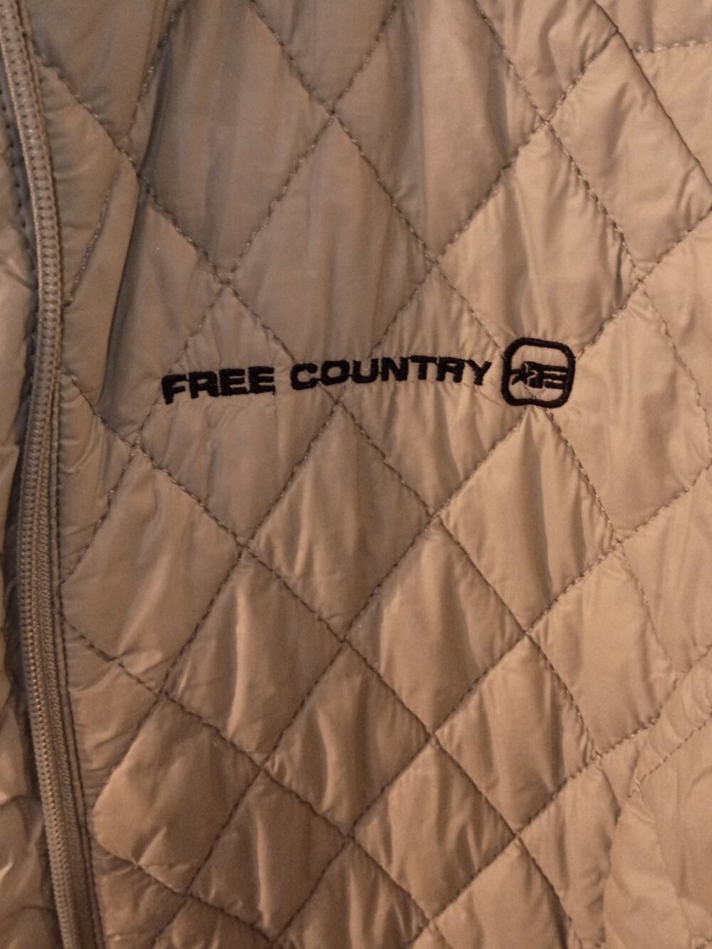 Women's Large Free Country Lightweight Quilted Jacket - Picture 4 of 6